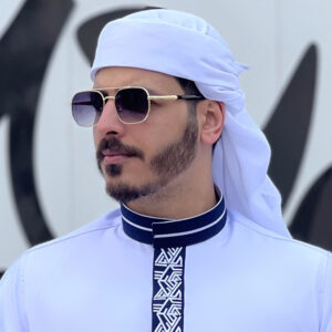 شال أبيض سادة